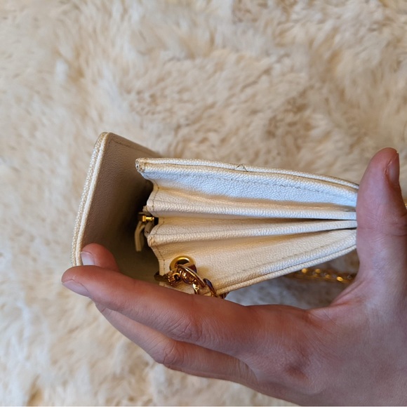 Creme Large Boy Gusset Flap Chanel Wallet on Chain - Picture 8 of 12